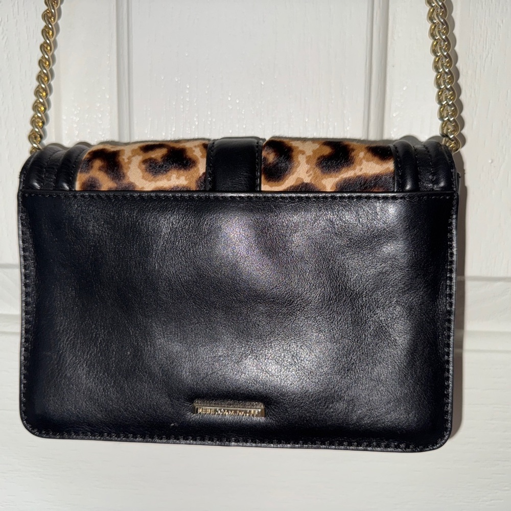Rebecca Minkoff Love Leopard Calf Hair Crossbody Bag NWOT - Picture 10 of 13